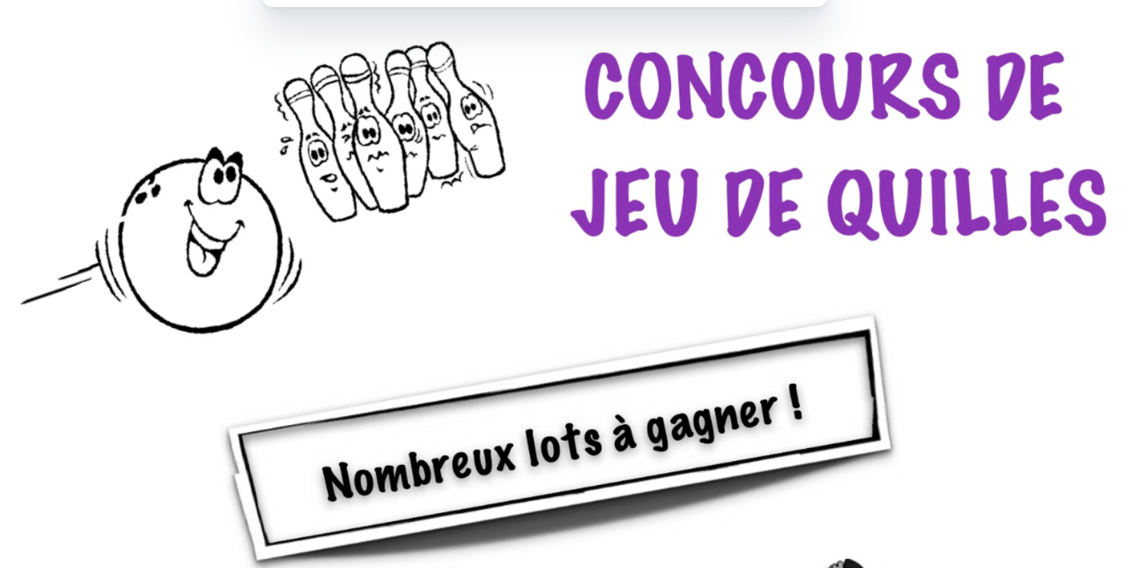 Affice jeu de quilles